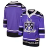 MITCHELL & NESS YOUTH MITCHELL & NESS PURPLE LOS ANGELES KINGS 2002 BLUE LINE PLAYER JERSEY
