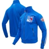Pro Standard Blue New York Rangers Classic Chenille Full-zip Track Jacket In Blue