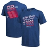 Majestic Threads  Royal Texas Rangers 2023 World Series Champions Life Of The Party Tri-blend Roster In Royal