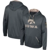 COLOSSEUM COLOSSEUM CHARCOAL IOWA HAWKEYES OHT MILITARY APPRECIATION PULLOVER HOODIE