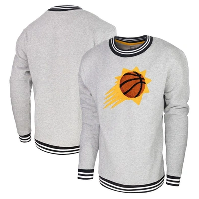 Stadium Essentials Heather Grey Phoenix Suns Club Level Pullover Sweatshirt