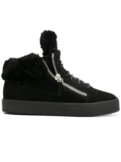 Giuseppe Zanotti Side Zip Low-top Trainers In Black