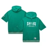 Mitchell & Ness Men's  Kelly Green Philadelphia Eagles Pre-game Short Sleeve Pullover Hoodie In Kelly Green
