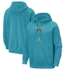 NIKE NIKE TEAL CHARLOTTE HORNETS 2023/24 CITY EDITION ESSENTIAL CLUB PULLOVER HOODIE