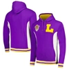 MITCHELL & NESS MITCHELL & NESS PURPLE LSU TIGERS TEAM LEGACY FRENCH TERRY PULLOVER HOODIE