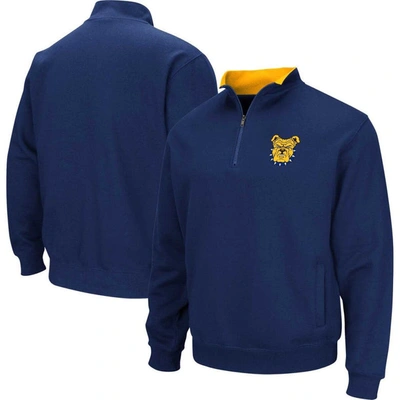 Colosseum Men's  Navy North Carolina A&t Aggies Tortugas Quarter-zip Sweatshirt