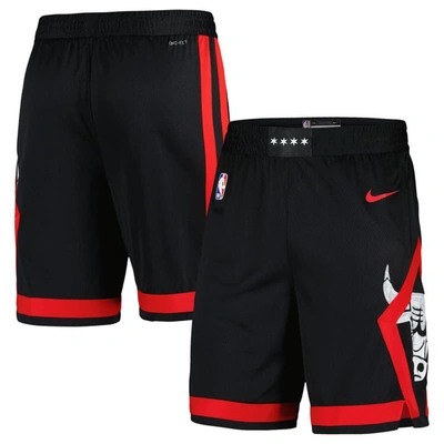 Nike Chicago Bulls 2023/24 City Edition  Men's Dri-fit Nba Swingman Shorts In Black