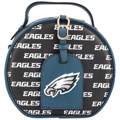 Cuce Black Philadelphia Eagles Repeat Logo Round Bag