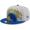 New Era Men's  Gray, Royal Golden State Warriors Tip-off Two-tone 59fifty Fitted Hat In Gray