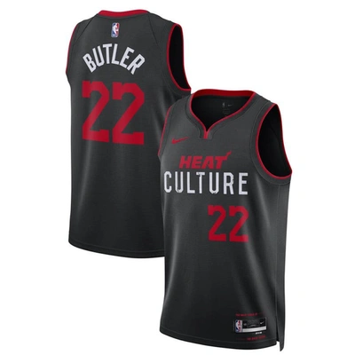 Nike Jimmy Butler Miami Heat City Edition 2023/24  Men's Dri-fit Nba Swingman Jersey In Black