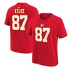 Nike Little Boys And Girls  Travis Kelce Red Kansas City Chiefs Player Name And Number T-shirt In Red