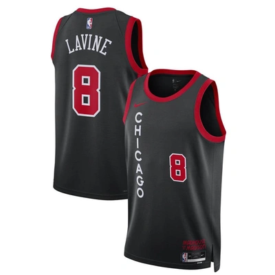 Nike Zach Lavine Chicago Bulls City Edition 2023/24  Men's Dri-fit Nba Swingman Jersey In Black