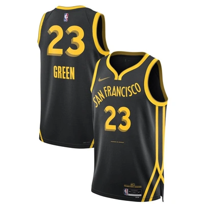 Nike Draymond Green Golden State Warriors City Edition 2023/24  Men's Dri-fit Nba Swingman Jersey In Black