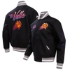 Pro Standard Men's  Black Phoenix Suns 2023/24 City Edition Full-zip Varsity Jacket In Black