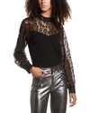 DESIGN HISTORY LACE COMBO TOP