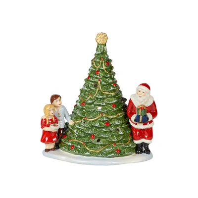 Villeroy & Boch Santa On Tree Lantern In Multi