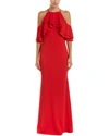 Issue New York Magnificent Long Dress In Red In Red