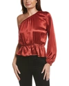 Nation Ltd Kamari One-shoulder Top In Red