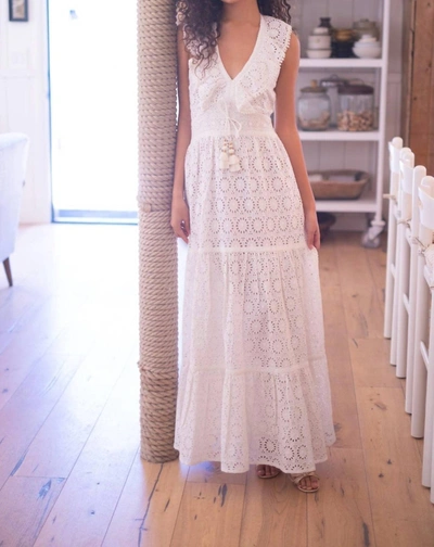 Bell Alexis Cotton Maxi Dress In White