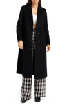 Belle & Bloom Tainted Love Longline Coat In Black