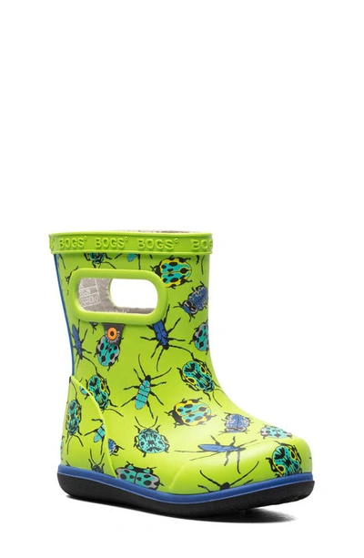 Bogs Kids' Skipper Ii Waterproof Rain Boot In Lime