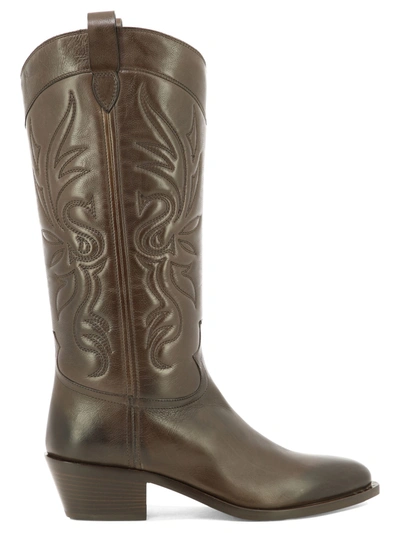 Sartore Texan Boots In Brown