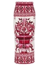 Dolce & Gabbana Majolica-print Charmeuse Calf-length Skirt