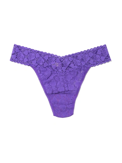 Hanky Panky Berry In Love Original Rise Thong Raw Amethyst Purple