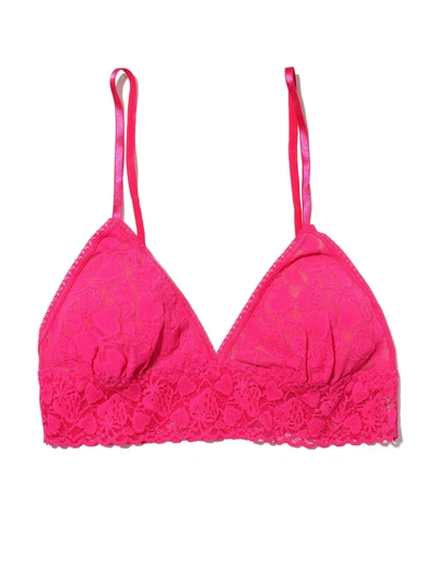 Hanky Panky Berry In Love Padded Bralette Rare Pink