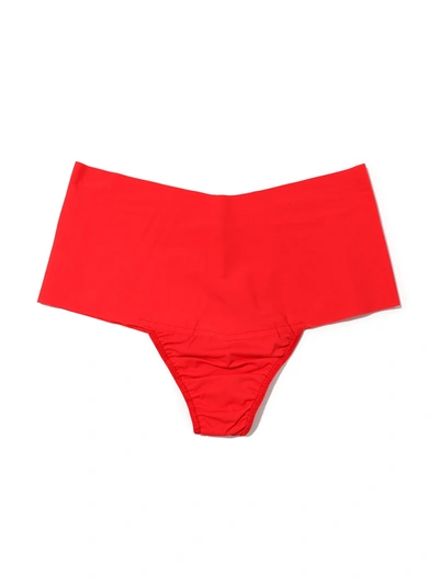 Hanky Panky Breathesoft High Rise Thong Sleigh Queen Red