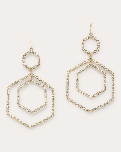 Ramy Brook Cecily Rhinestone Earrings In Gold