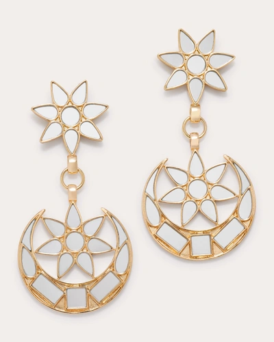 Ramy Brook Starlett Mirrored Earrings In Gold