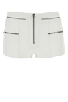 Isabel Marant Lary Paneled Cotton-gabardine Shorts In White