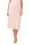 Halogen Print Pull-on Midi Skirt In Pink Dogwood