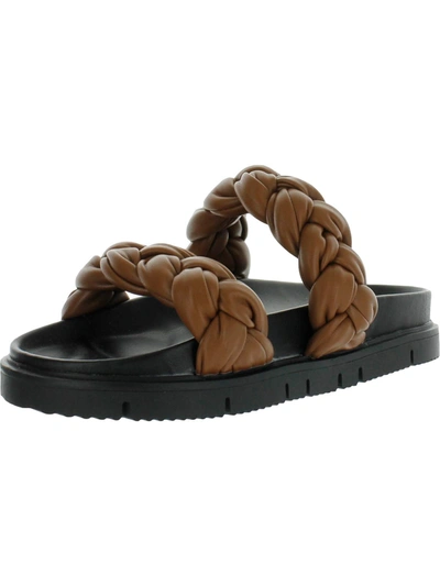 Steve Madden Choice Womens Flatform Sandals In Brown