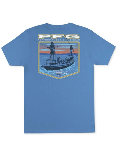 Columbia Sportswear Mens Graphic Crewneck T-shirt In Blue