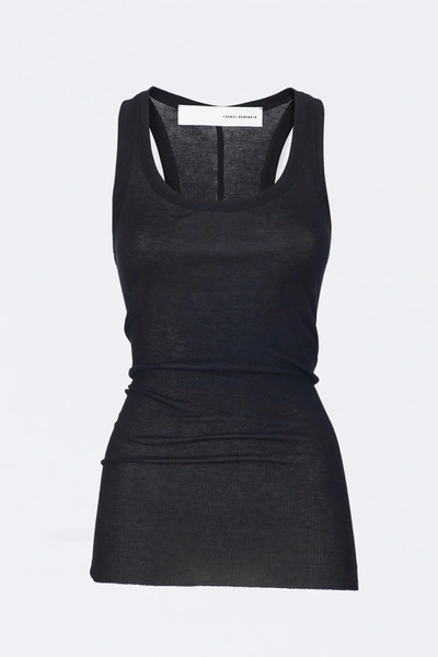 Isabel Benenato Jersey Rib Tank In Black