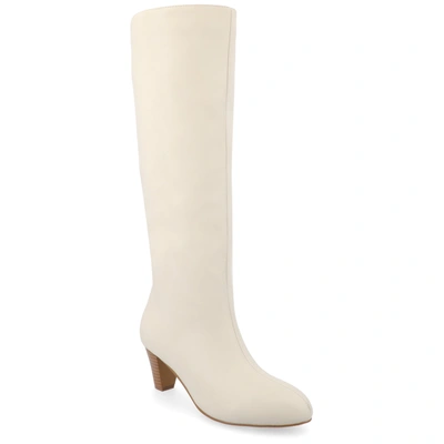Journee Collection Collection Women's Tru Comfort Foam Jovey Boots In Bone