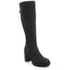 Journee Collection Women's Letice Tru Comfort Foam Wide Width Wide Calf Platform Square Toe Boots In Black