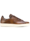 TOM FORD LEATHER LACE-UP SNEAKERS,J1045TVCL12221546