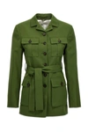 Golden Goose Light Wool Jacket In Green