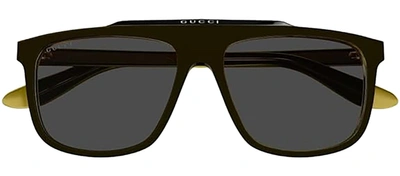 Gucci Gg1039s M 001 Flattop Sunglasses In Grey
