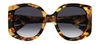 Gucci Blue Gradient Butterfly Ladies Sunglasses Gg1257s 004 53 In Blue