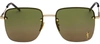 Saint Laurent Eyewear Square Frame Sunglasses In Green