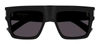 Saint Laurent Sl 628 Square-frame Sunglasses In Black