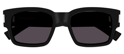 Saint Laurent Sl 617 001 Square Sunglasses In Black