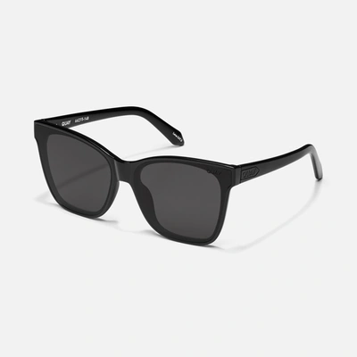 Quay After Party 51mm Square Sunglasses In Black,black