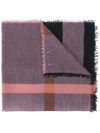 BURBERRY Relaxed Mega Check scarf,DRYCLEANONLY