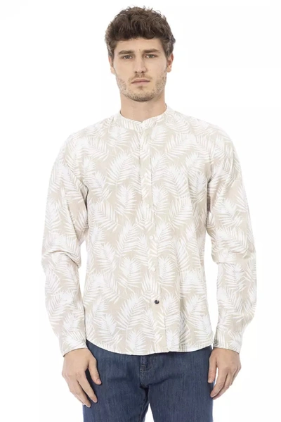 Baldinini Trend Beige Cotton Men's Shirt