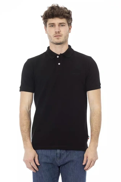 Baldinini Trend Black Cotton Polo Men's Shirt